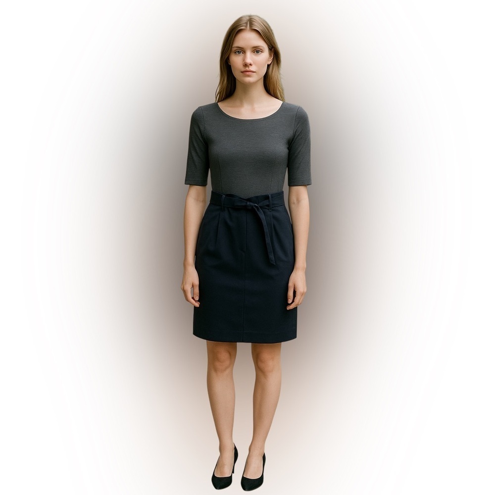 Armani Exchange Black and Gray Bodycon Sheath Dress Women’s size 0